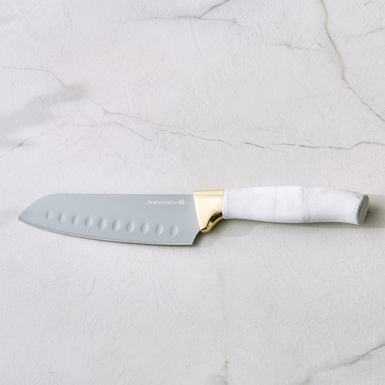 Slash Sage Stainless Steel Santoku Knife - Small