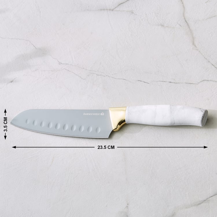 Slash Sage Stainless Steel Santoku Knife - Small