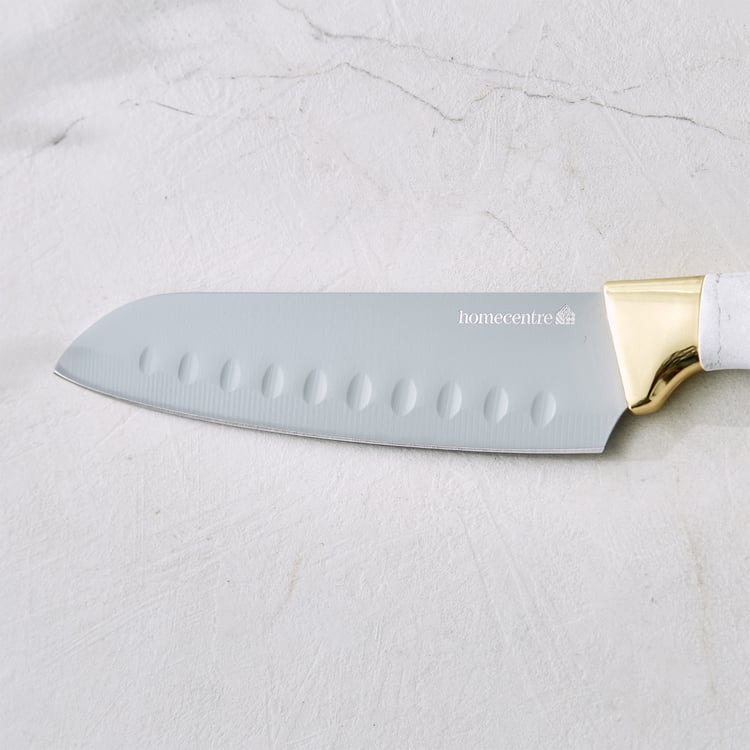Slash Sage Stainless Steel Santoku Knife - Small