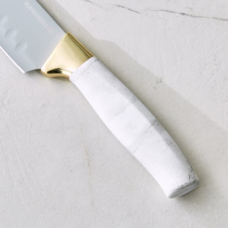 Slash Sage Stainless Steel Santoku Knife - Small