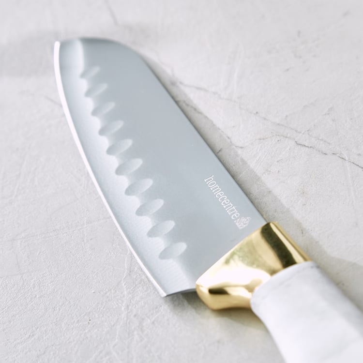Slash Sage Stainless Steel Santoku Knife - Small