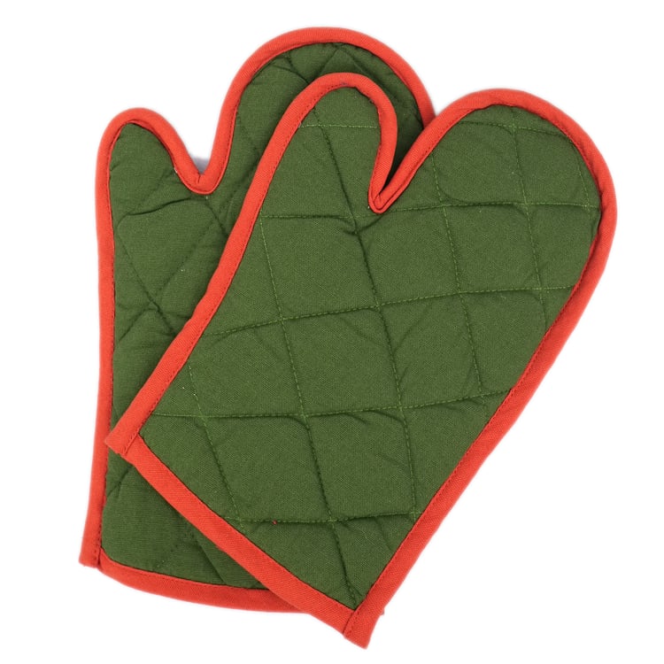 SWAYAM LBR Set of 2 Quilted Cotton Gloves