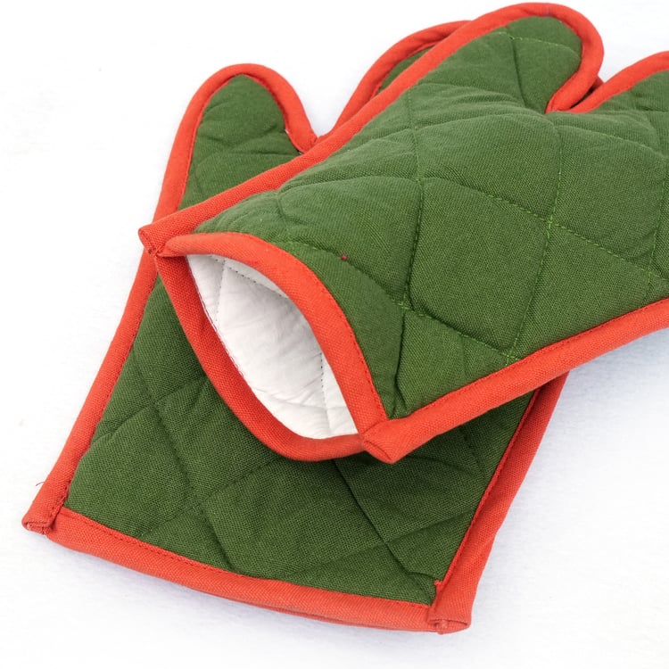 SWAYAM LBR Set of 2 Quilted Cotton Gloves