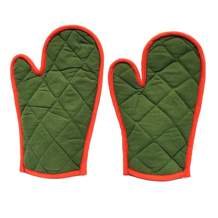 SWAYAM LBR Set of 2 Quilted Cotton Gloves