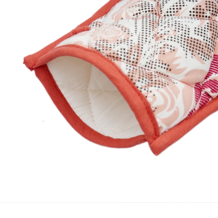 SWAYAM LBR Set of 2 Floral Print Cotton Gloves
