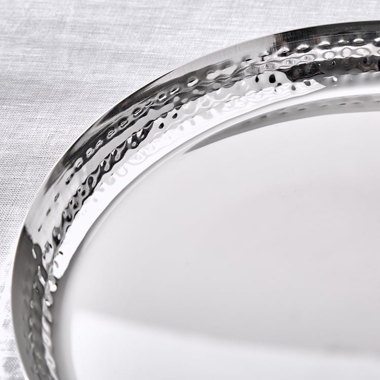 Blaze Martillo Stainless Steel Dinner Plate - 29cm