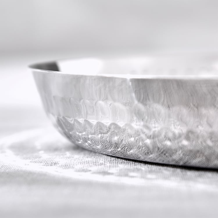 Blaze Martillo Stainless Steel Dinner Plate - 29cm