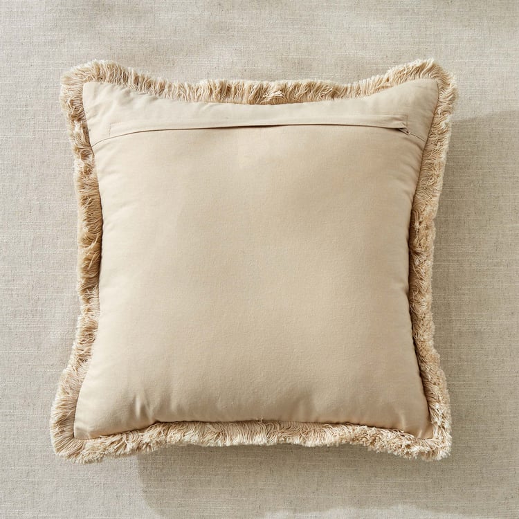 Ashville Palm Embroidered Cushion Cover - 40x40cm