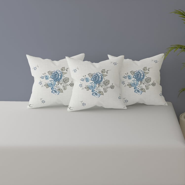 SWAYAM Ananda Cotton 210TC Floral Print 6Pcs Diwan Set