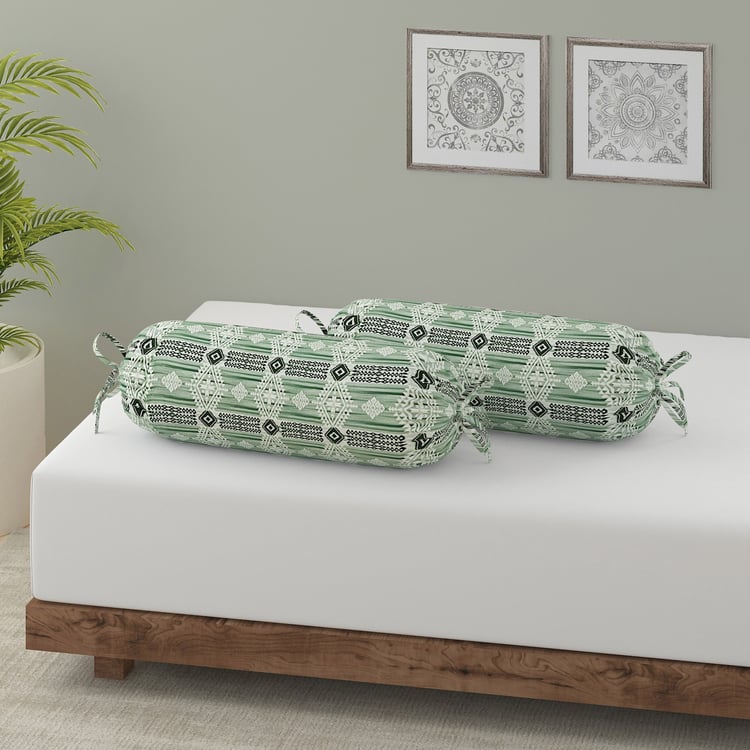 SWAYAM Ananda Cotton 210TC Printed 6Pcs Diwan Set