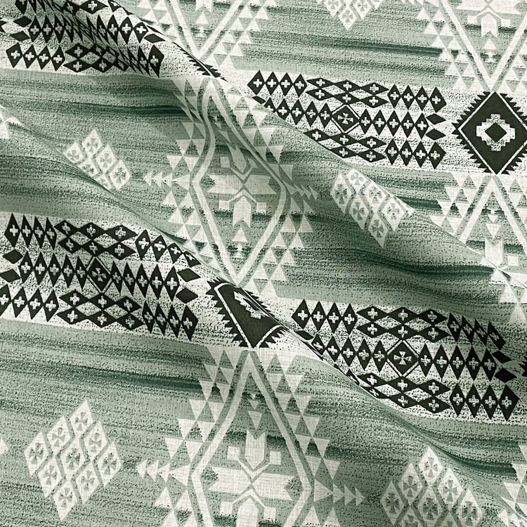 SWAYAM Ananda Cotton 210TC Printed 6Pcs Diwan Set