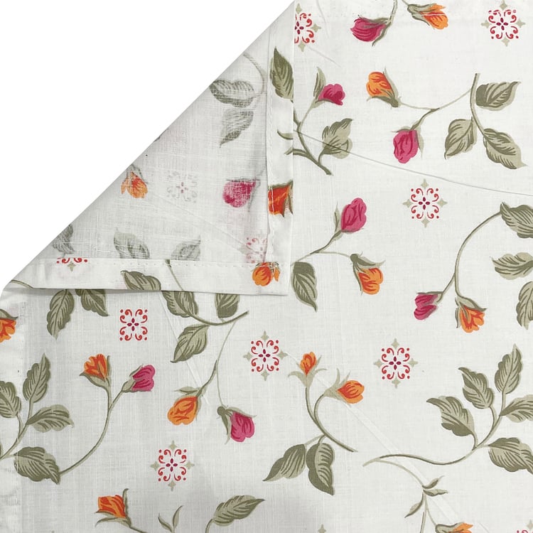 SWAYAM Ananda Cotton 210TC Floral Print 6Pcs Diwan Set