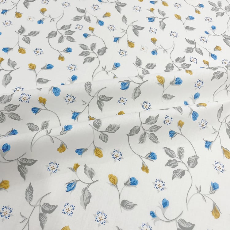 SWAYAM Ananda Cotton 210TC Floral Print 6Pcs Diwan Set