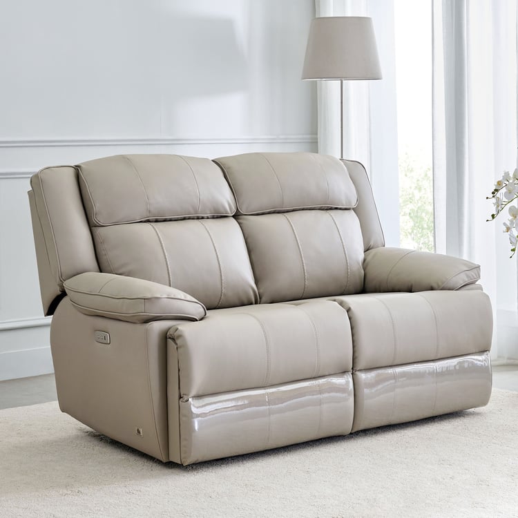 Torino Faux Leather 3+2+1 Seater Electric Recliner - Grey