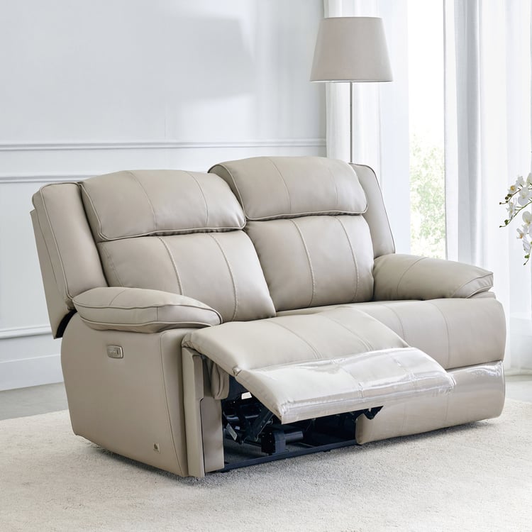 Torino Faux Leather 3+2+1 Seater Electric Recliner - Grey