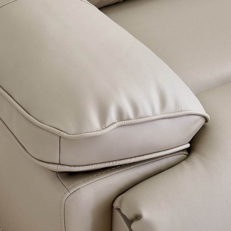 Torino Faux Leather 3+1+1 Seater Electric Recliner - Grey