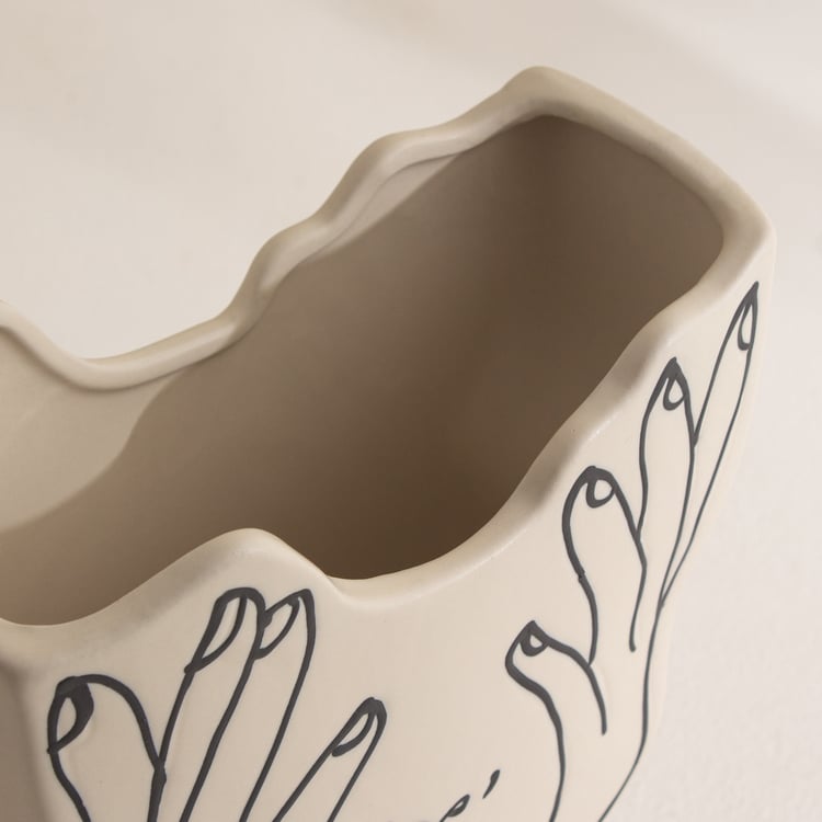 Romo Est Nova Ceramic Thinking Lady Vase