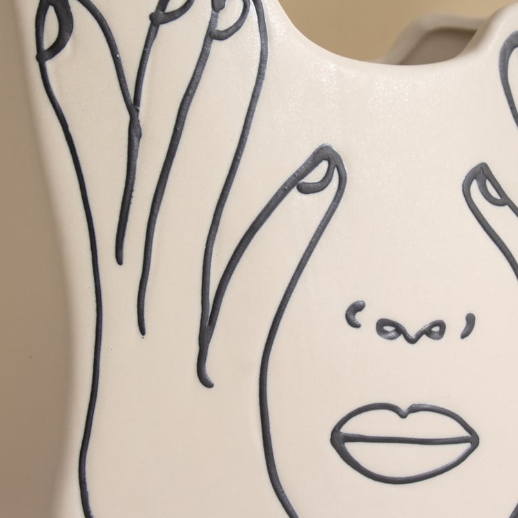 Romo Est Nova Ceramic Thinking Lady Vase