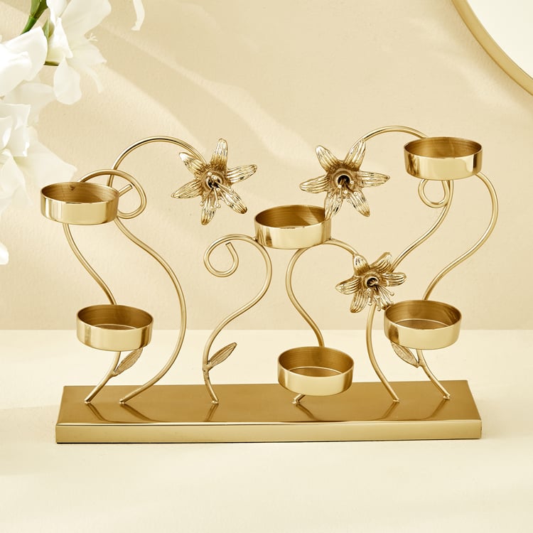 Windflower Fabio Metal Multi T-Light Holder