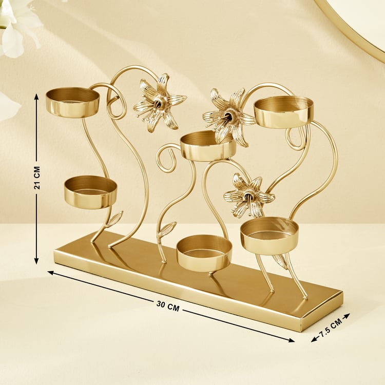 Windflower Fabio Metal Multi T-Light Holder