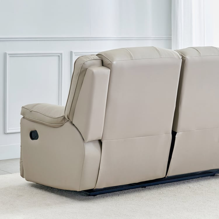 Torino Faux Leather 3+1+1 Seater Recliner - Grey