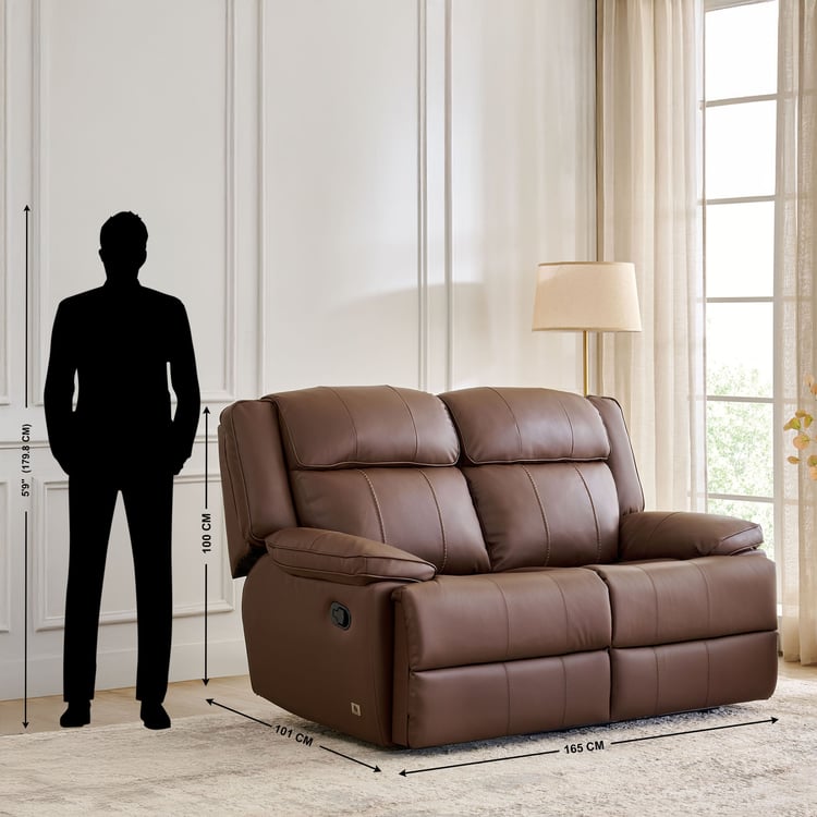 Torino Faux Leather 3+2 Seater Recliner Set - Brown