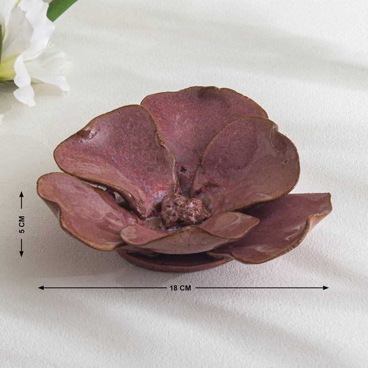 Windflower Fluer Ceramic Flower Table Accent