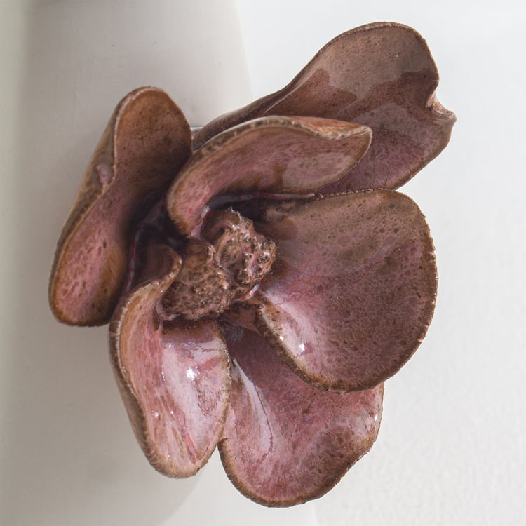 Windflower Fluer Ceramic Floral Candle Holder