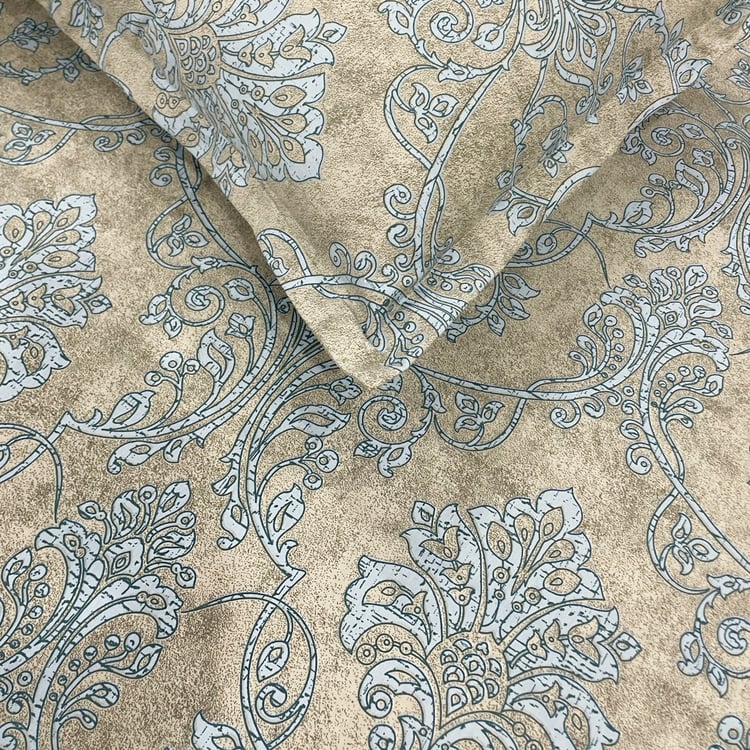 SWAYAM Ananda Cotton 210TC Printed 3Pcs Queen Bedsheet Set