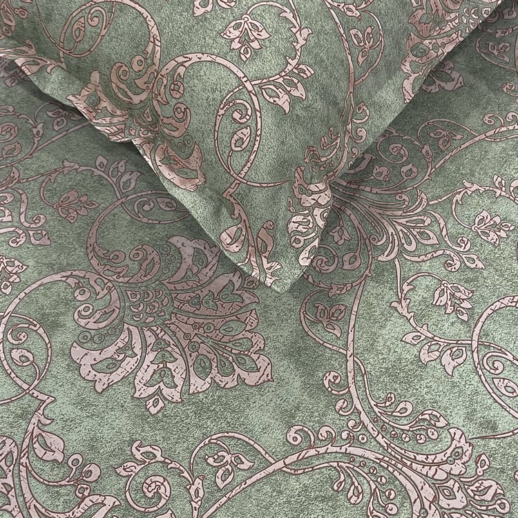 SWAYAM Ananda Cotton 210TC Printed 3Pcs Queen Bedsheet Set