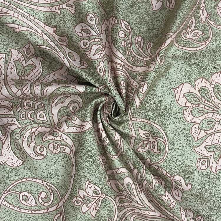 SWAYAM Ananda Cotton 210TC Printed 3Pcs Queen Bedsheet Set