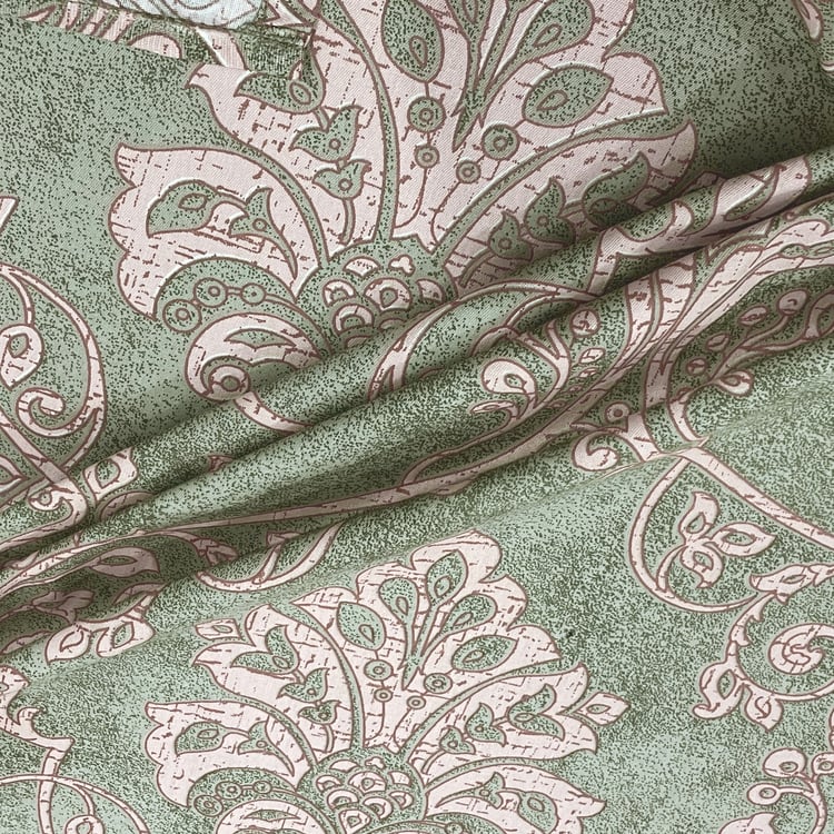 SWAYAM Ananda Cotton 210TC Printed 3Pcs Queen Bedsheet Set