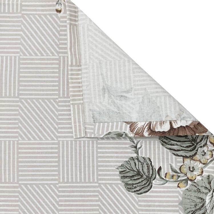 SWAYAM Ananda Cotton Floral Print 210TC 3Pcs Super King Bedsheet Set