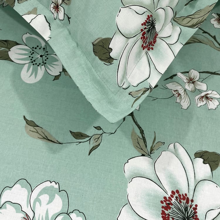 SWAYAM Ananda Cotton Printed 210TC 3Pcs Super King Bedsheet Set