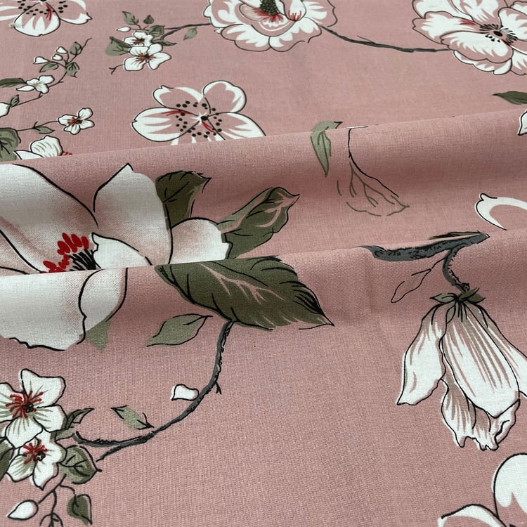 SWAYAM Ananda Cotton Floral Print 210TC 3Pcs Super King Bedsheet Set