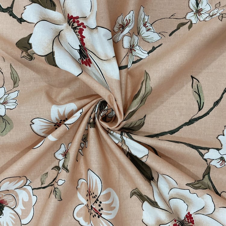 SWAYAM Ananda Cotton Floral Print 210TC 3Pcs Super King Bedsheet Set
