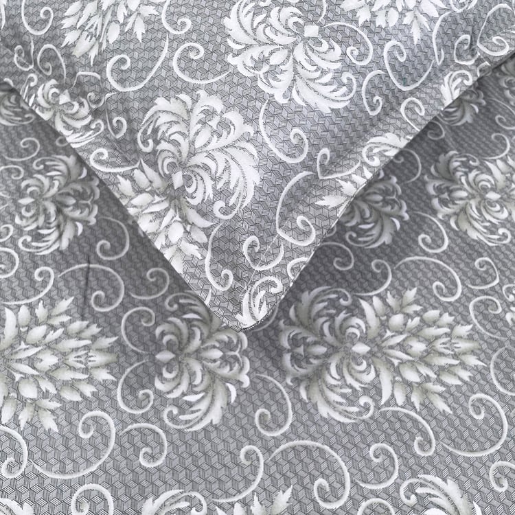 SWAYAM Ananda Cotton Printed 210TC 3Pcs Super King Bedsheet Set