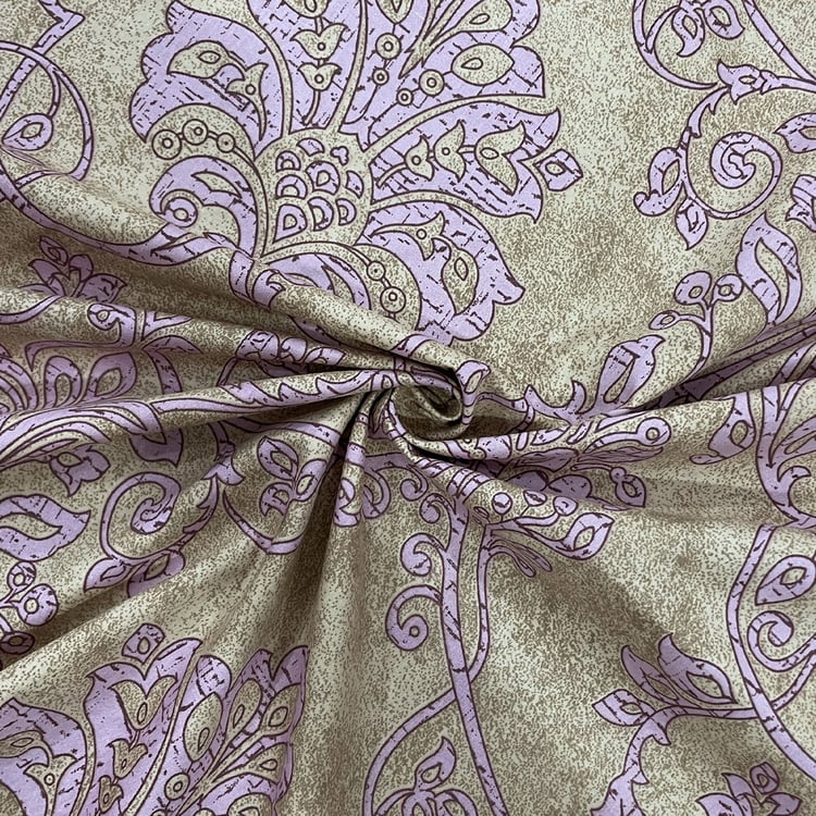 SWAYAM Ananda Cotton Printed 210TC 3Pcs Super King Bedsheet Set