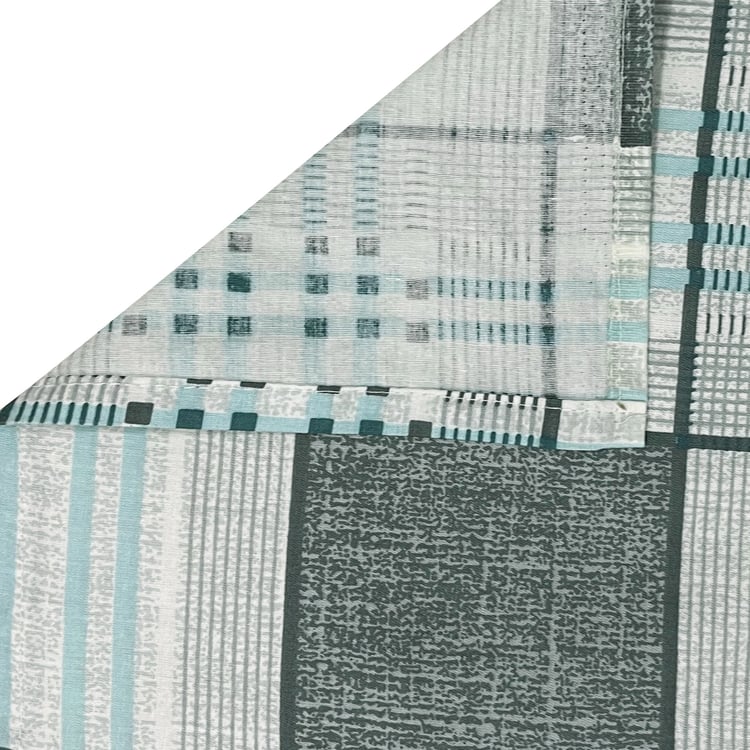 SWAYAM Ananda Cotton Checked 210TC 3Pcs Super King Bedsheet Set