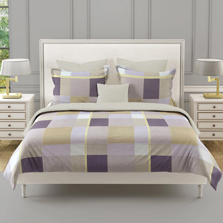SWAYAM Ananda Cotton Printed 210TC 3Pcs Super King Bedsheet Set
