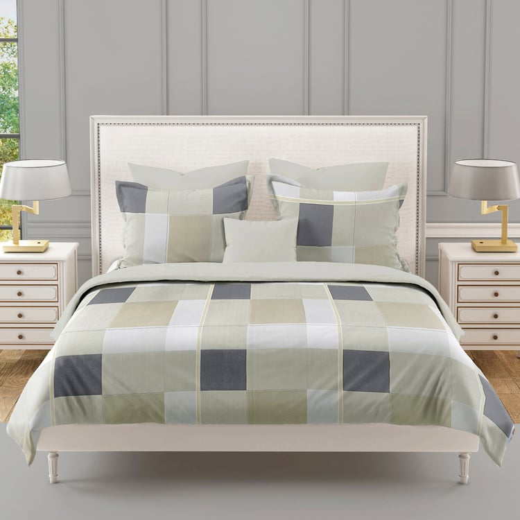 SWAYAM Ananda Cotton Printed 210TC 3Pcs Super King Bedsheet Set