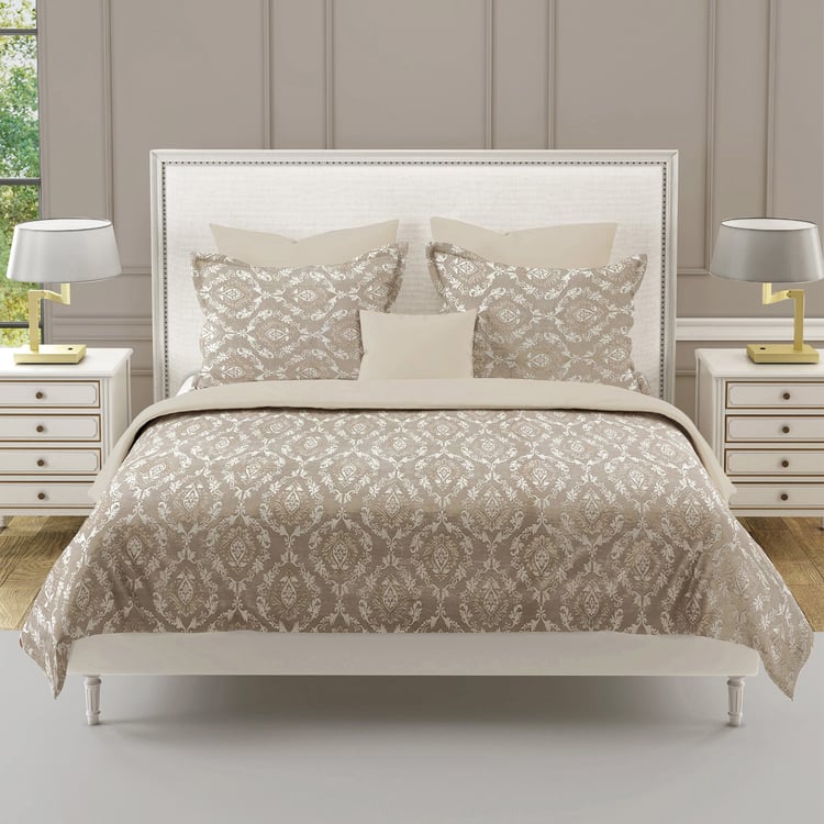 SWAYAM Ananda Cotton Printed 210TC 3Pcs Super King Bedsheet Set