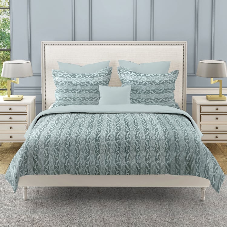 SWAYAM Ananda Cotton Printed 210TC 3Pcs King Fitted Bedsheet Set