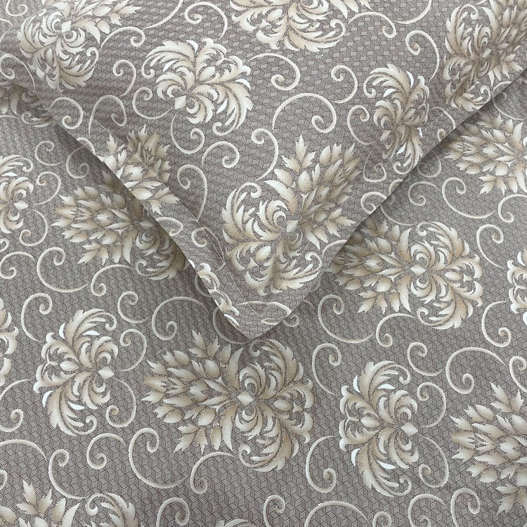 SWAYAM Ananda Cotton Printed 210TC 3Pcs King Fitted Bedsheet Set