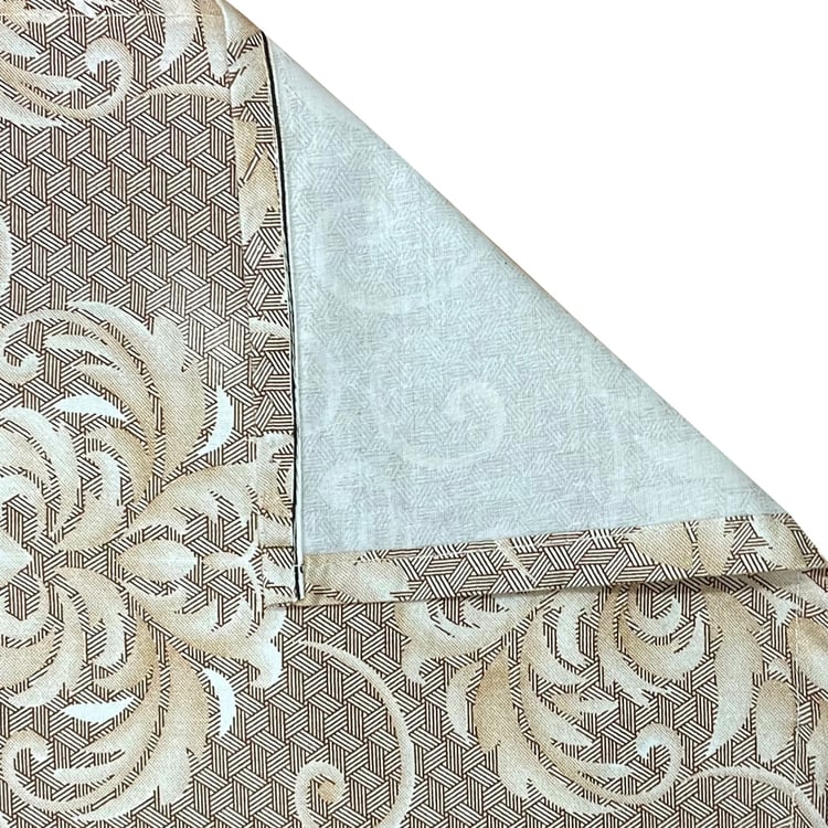 SWAYAM Ananda Cotton Printed 210TC 3Pcs King Fitted Bedsheet Set