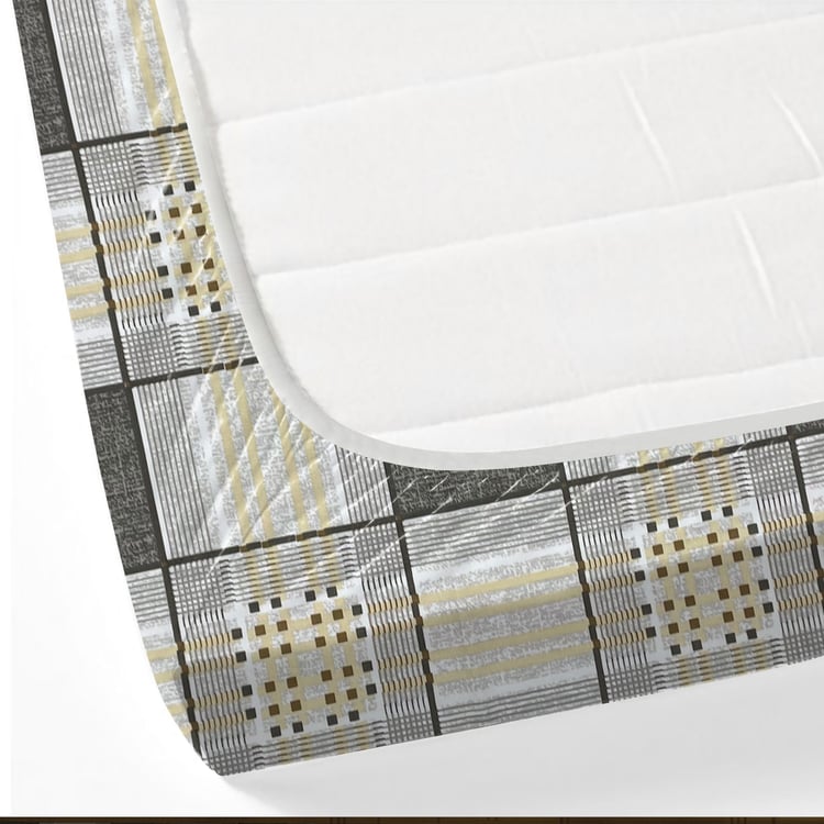 SWAYAM Ananda Cotton Printed 210TC 3Pcs King Fitted Bedsheet Set