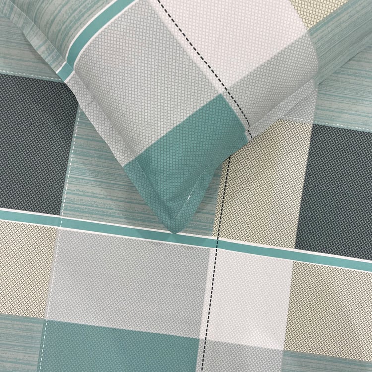 SWAYAM Ananda Cotton Printed 210TC 3Pcs King Fitted Bedsheet Set