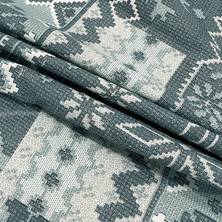 SWAYAM Ananda Cotton Printed 210TC 3Pcs King Fitted Bedsheet Set