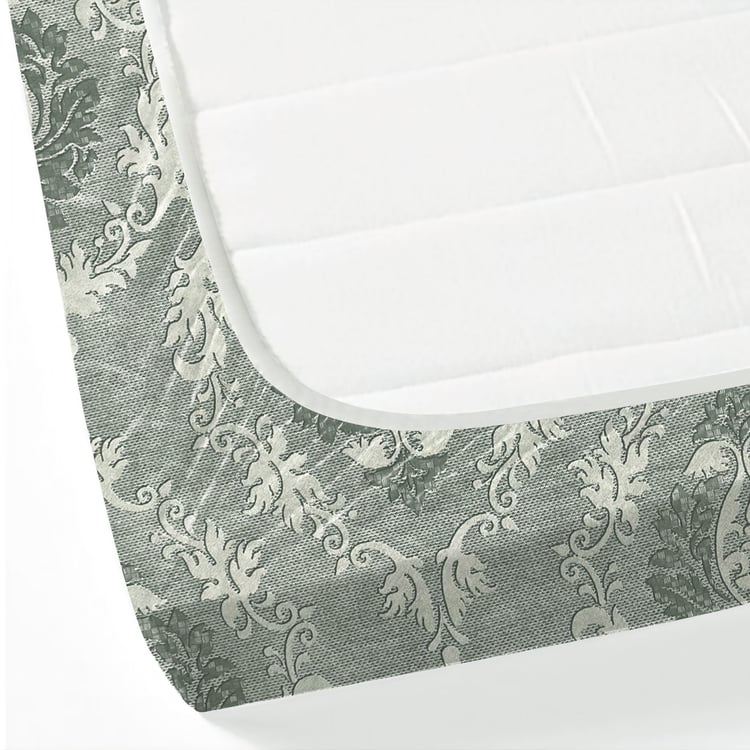 SWAYAM Ananda Cotton Printed 210TC 3Pcs King Fitted Bedsheet Set