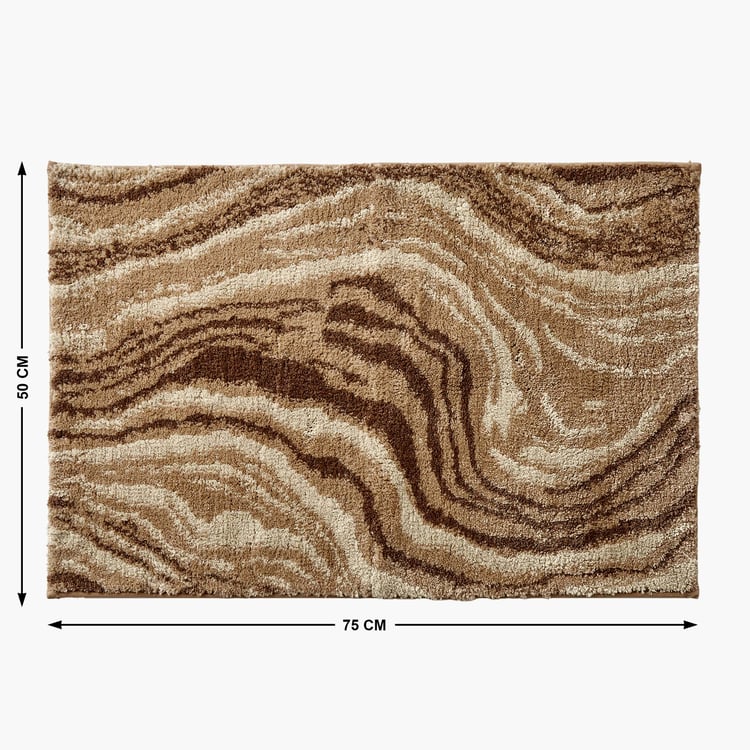 Berlin Marble Print Anti-Slip Bath Mat - 75x50cm